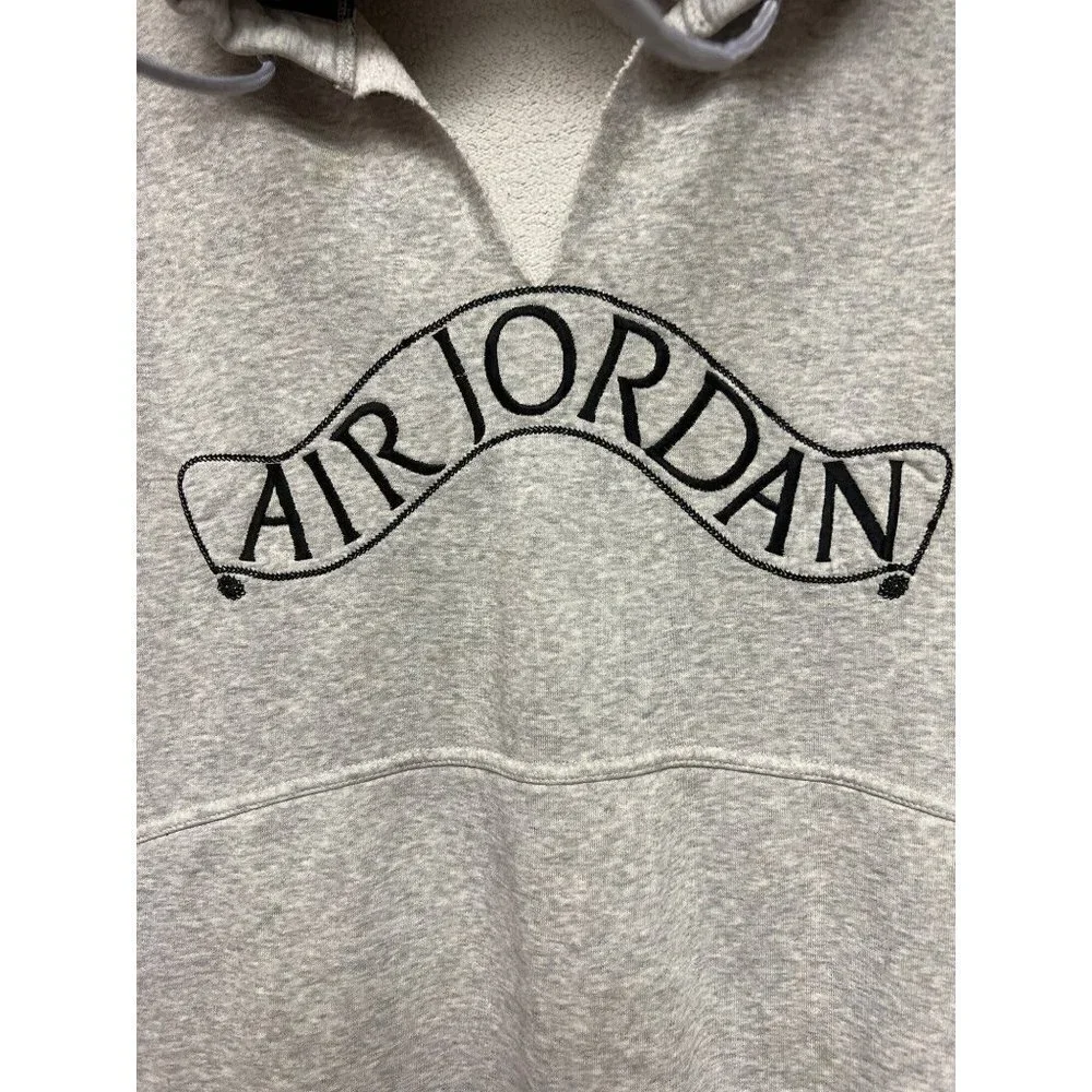 Nike Air Jordan Grey Hooded Sweatshirt Hoodie Men's Size XL